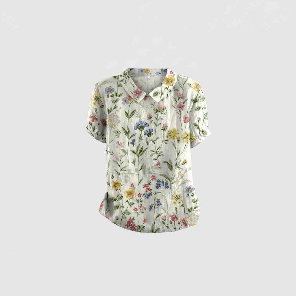 Vintage Floral Blouse | Women's Blouse for Casual Wear