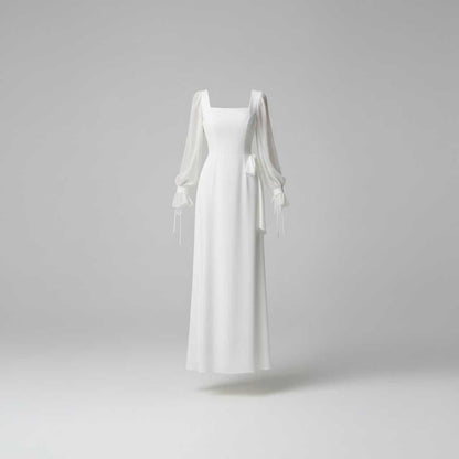Elegant Long Sleeve Maxi Dress | Wedding Guest Dresses
