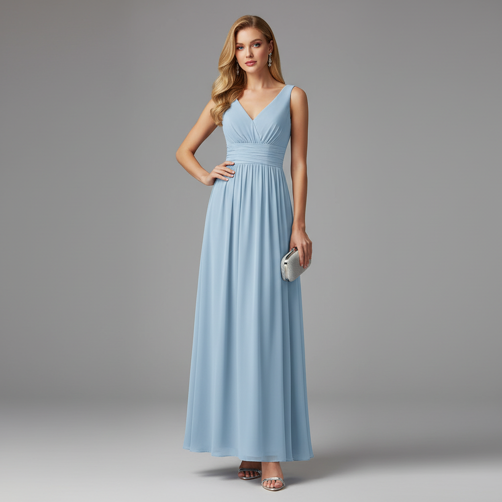 Elegant V-Neck Maxi Dress | Women's Summer Formal Dresses