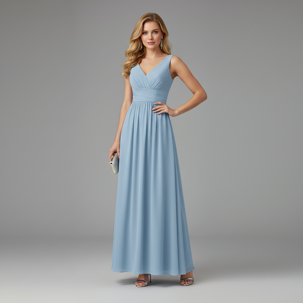 Elegant V-Neck Maxi Dress | Women's Summer Formal Dresses