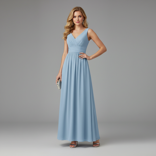 Elegant V-Neck Maxi Dress | Women's Summer Formal Dresses
