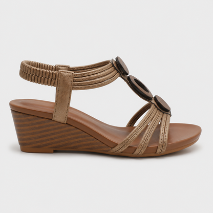 Luciana Luxe Wedge Sandals