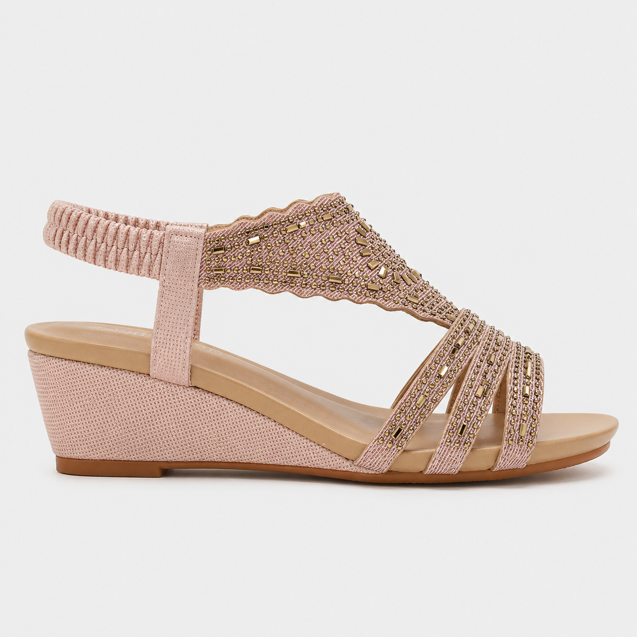 Lunaria Rhinestone Wedge Sandals