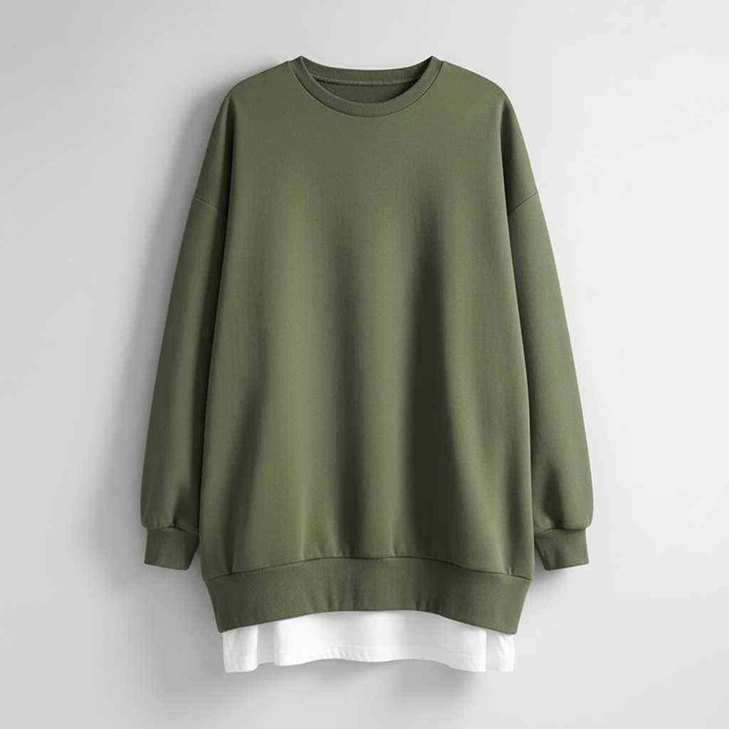 Oversized Women's Sweatshirt | Long Sleeve Crew Neck Top