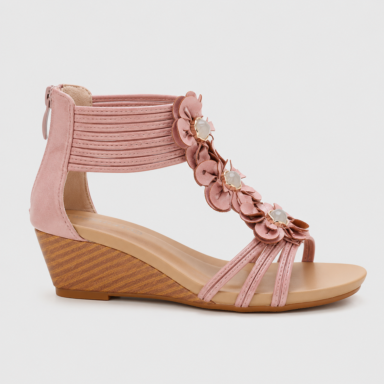 Seraphina Floral Wedge Sandals