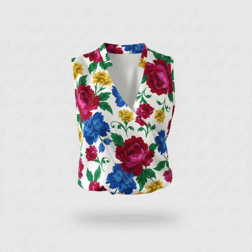 V-Neck Summer Top | Women's Top Casual Wear