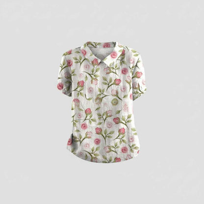 Vintage Floral Blouse | Women's Blouse for Casual Wear
