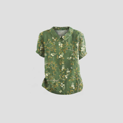 Vintage Floral Blouse | Women's Blouse for Casual Wear