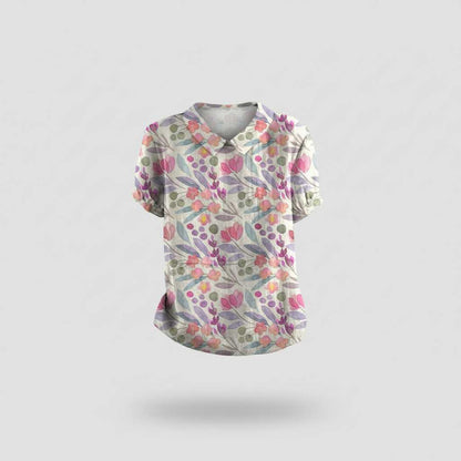 Vintage Floral Blouse | Women's Blouse for Casual Wear