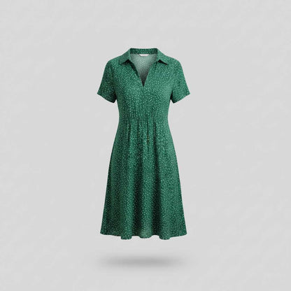Women's Midi Shirt Dress | Short Sleeve Summer Dresses