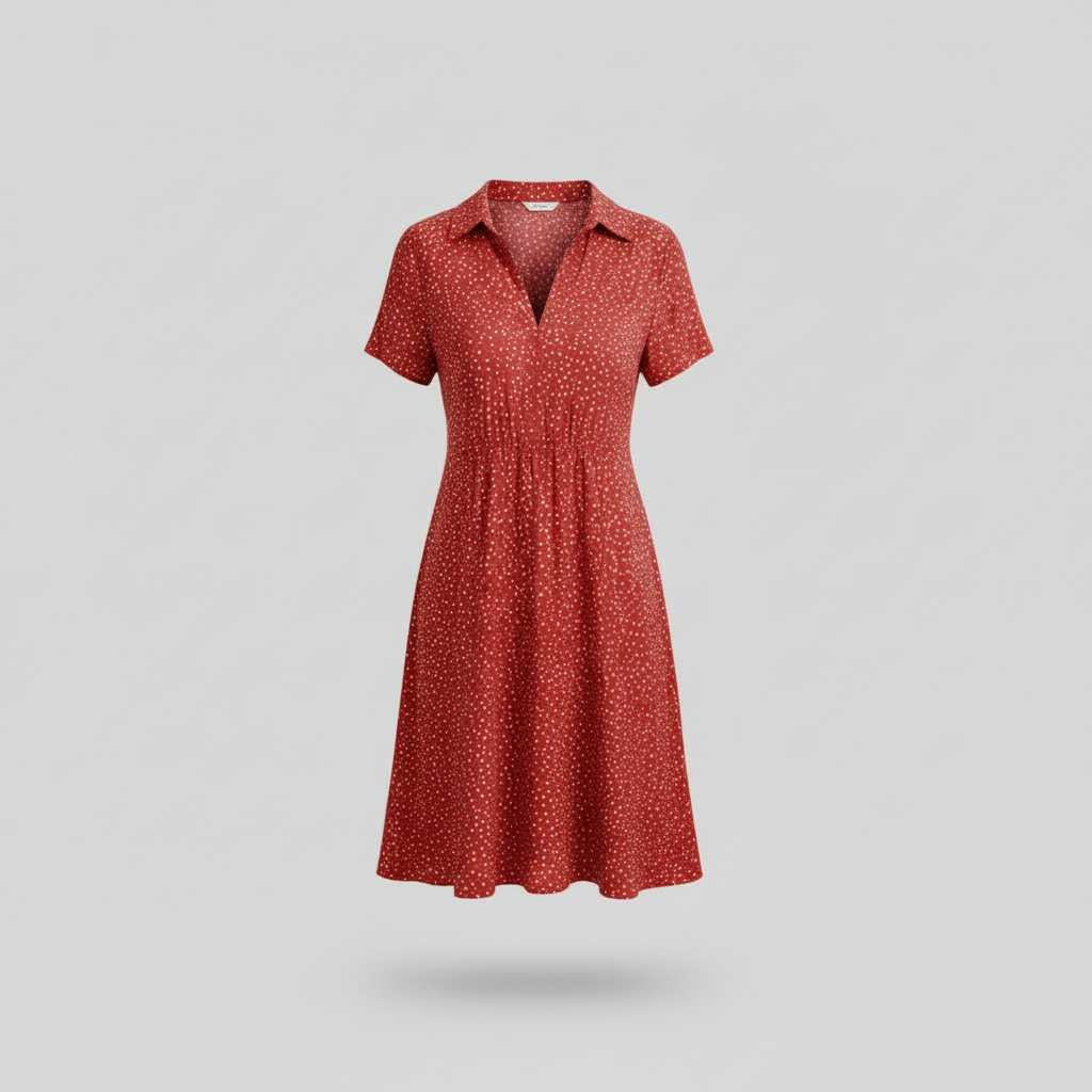 Women's Midi Shirt Dress | Short Sleeve Summer Dresses