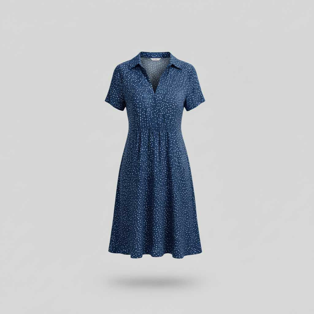 Women's Midi Shirt Dress | Short Sleeve Summer Dresses