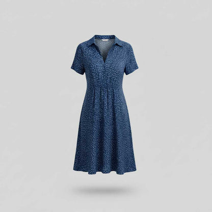 Women's Midi Shirt Dress | Short Sleeve Summer Dresses